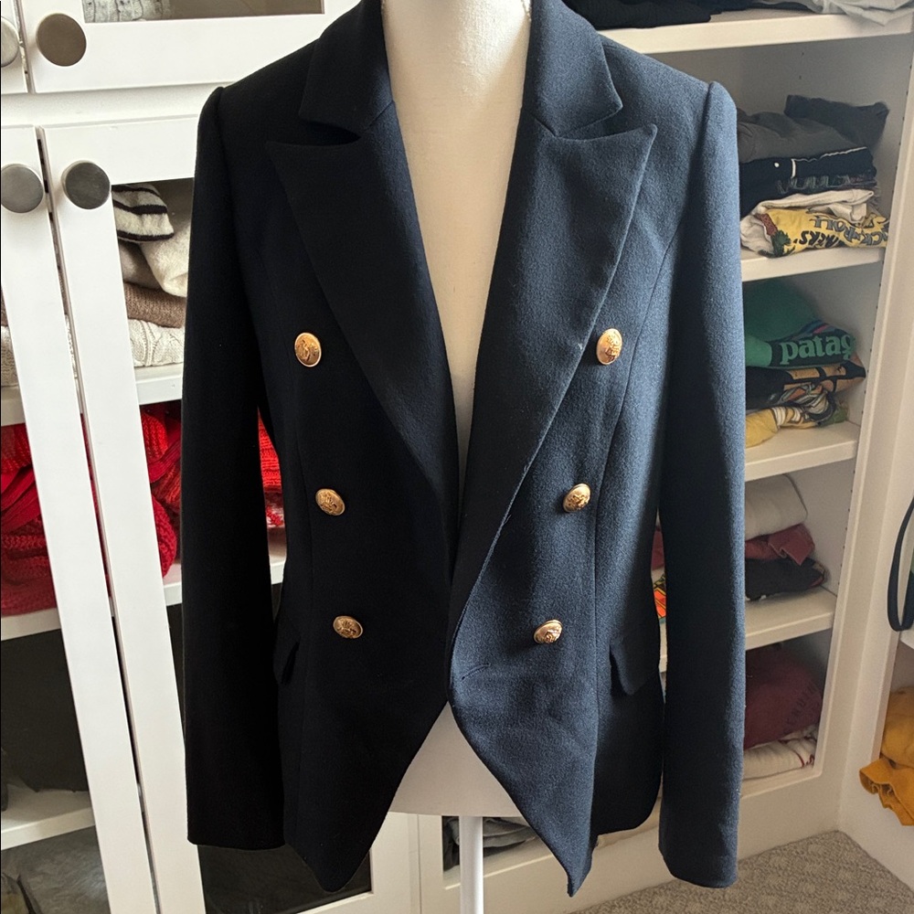 Lioness Midnight Blazer with Gold Accents